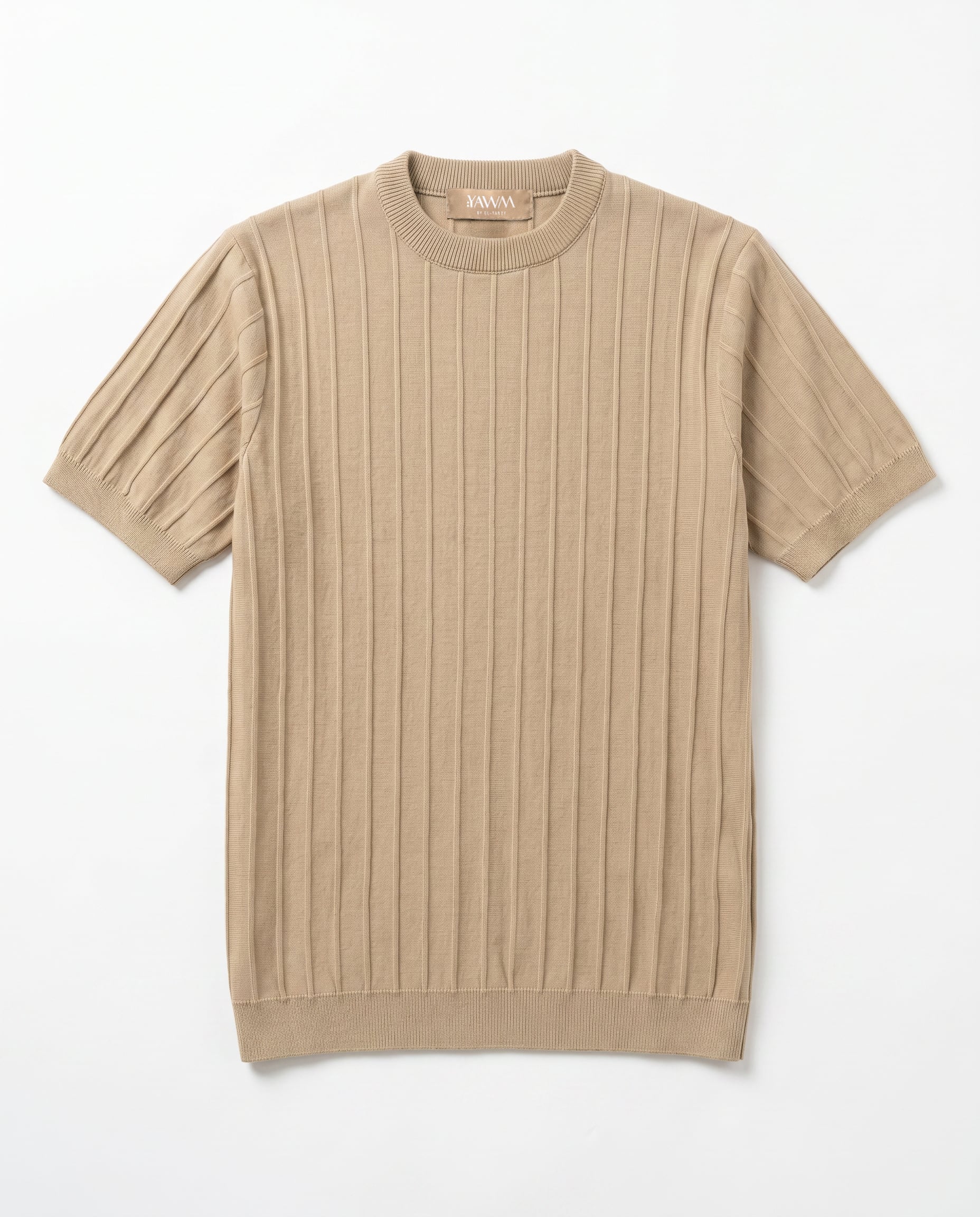 The Ribbed Round Tee