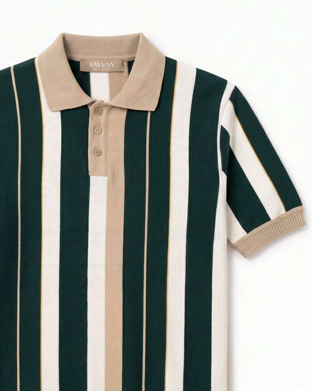 The Retro Stripe Knit Polo