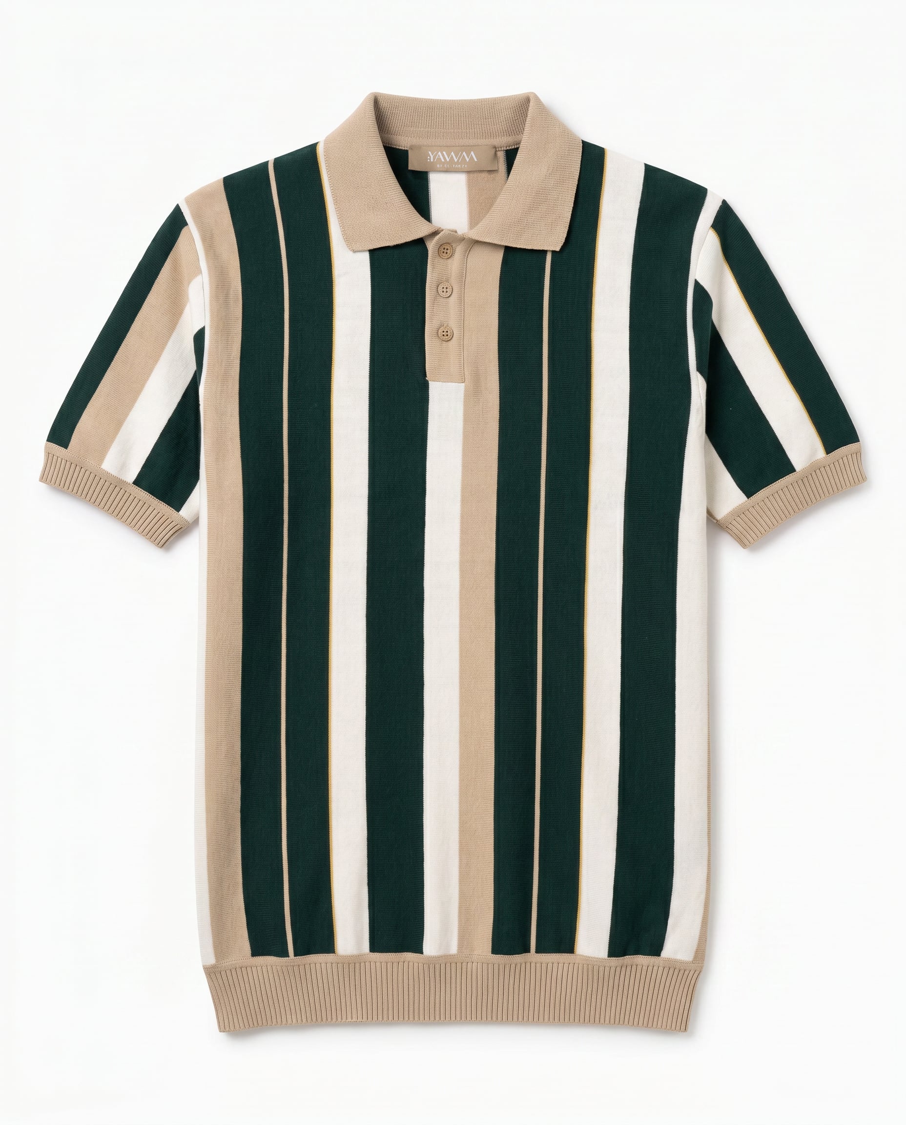 The Retro Stripe Knit Polo