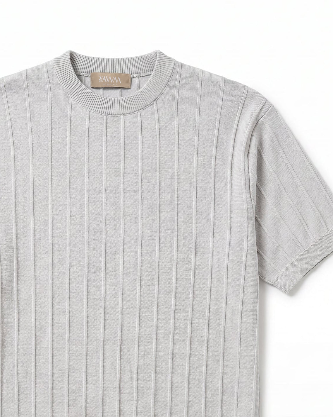 The Ribbed Round Tee