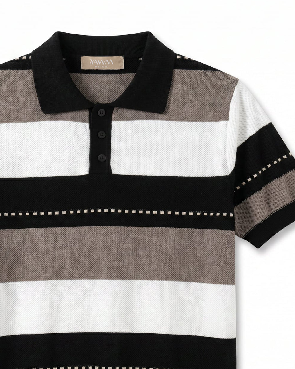 The Striped Knit Polo