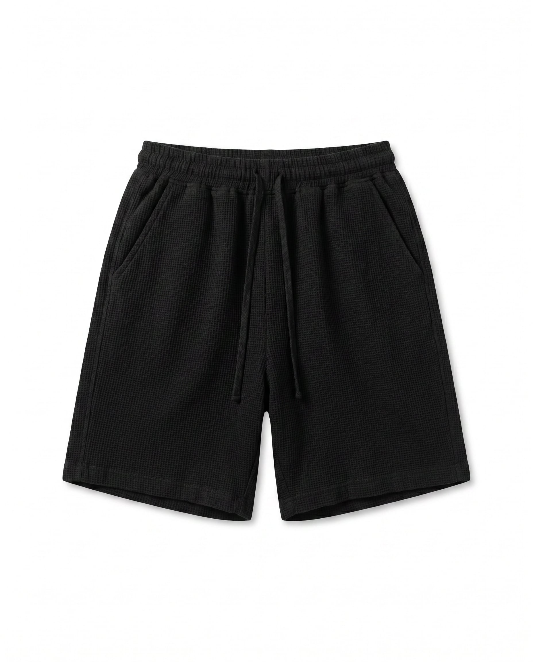 Linen-Cotton Drawstring Shorts