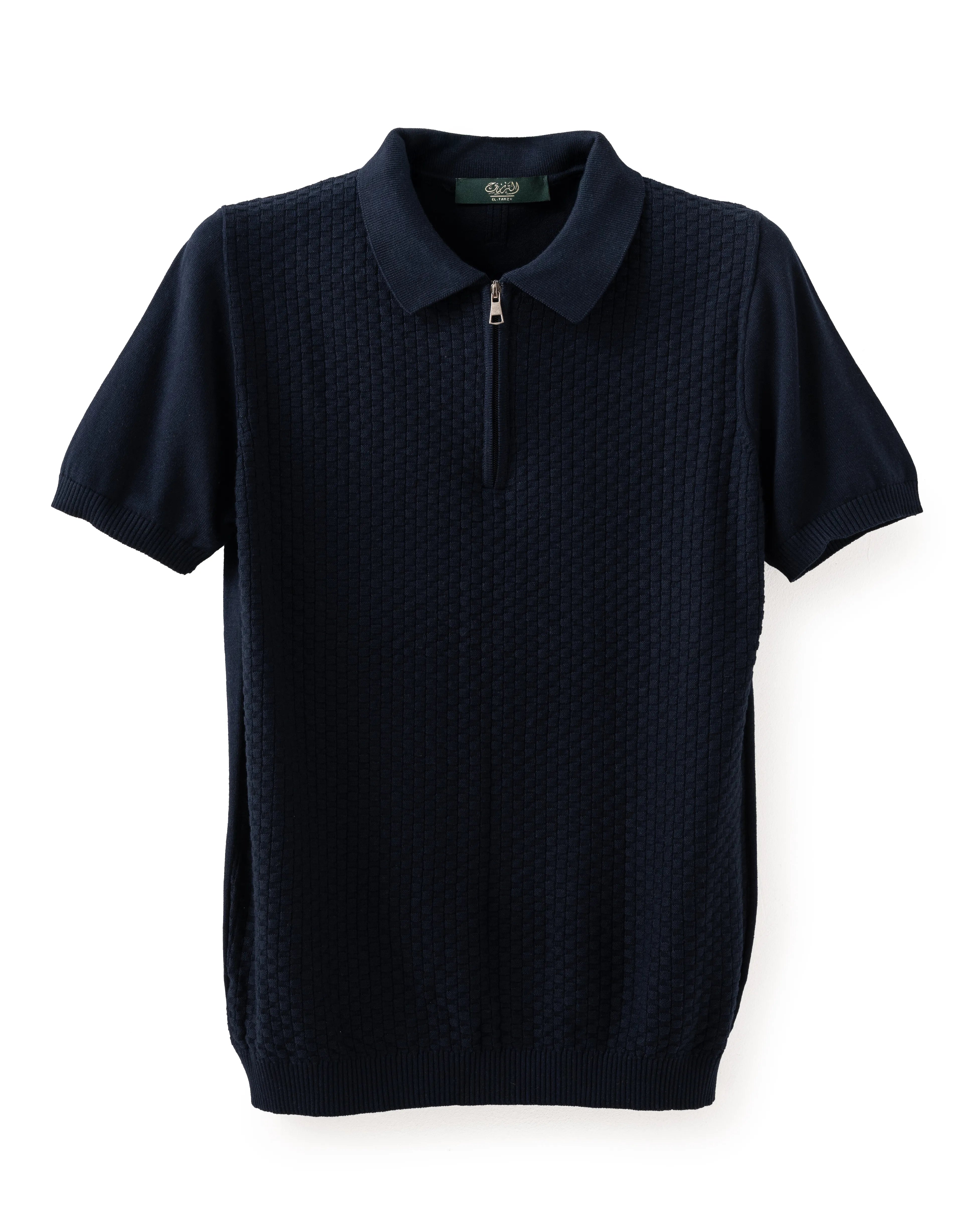 Square Weave Zip Knit