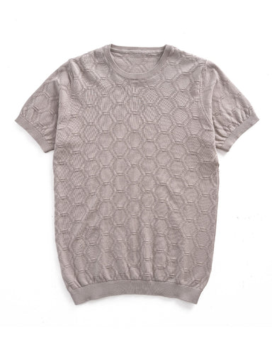 Knitted ZigZag Pattern Summer T-shirt