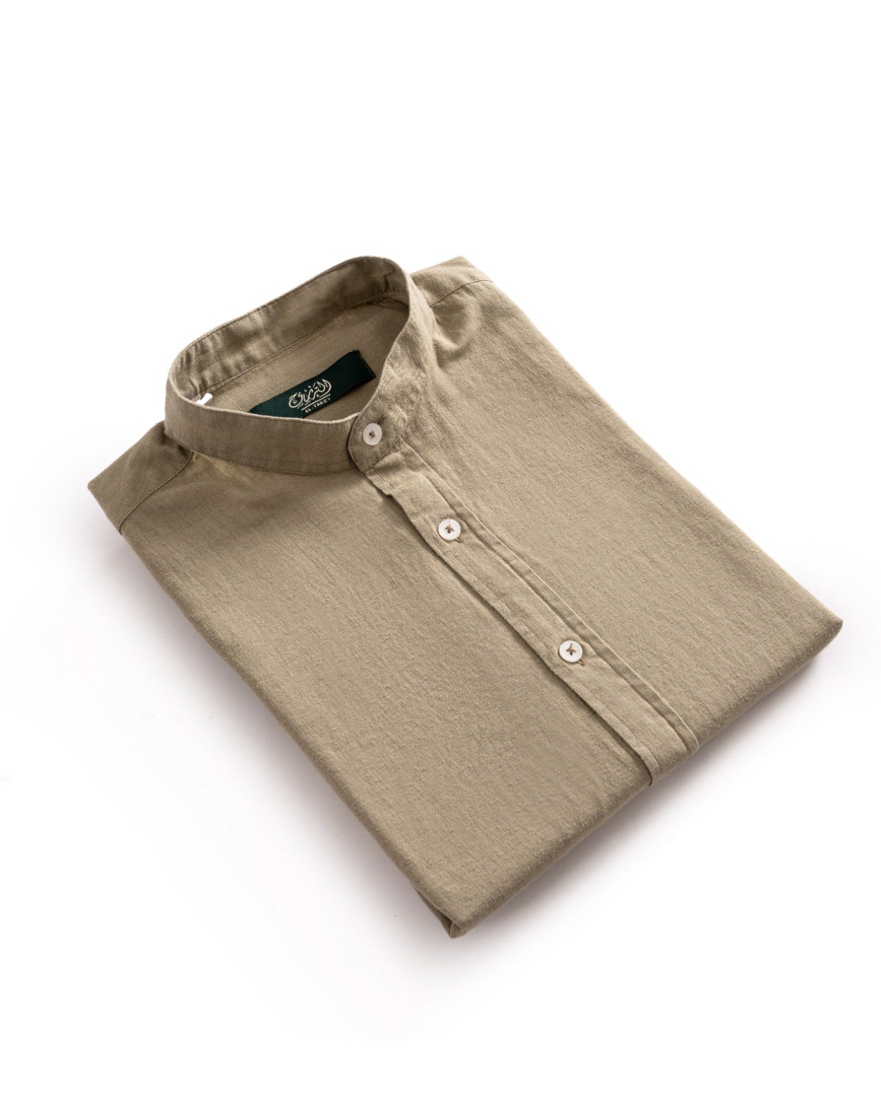 Grandad Collar Linen shirt