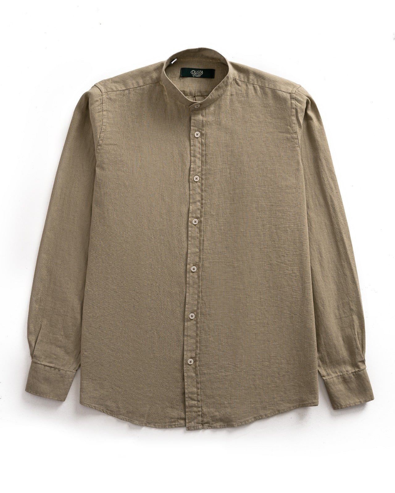 Grandad Collar Linen shirt