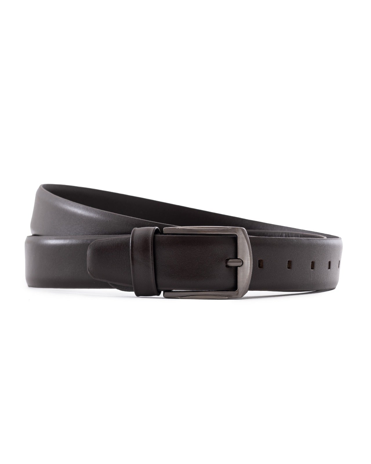 Dark Brown Leather Belt