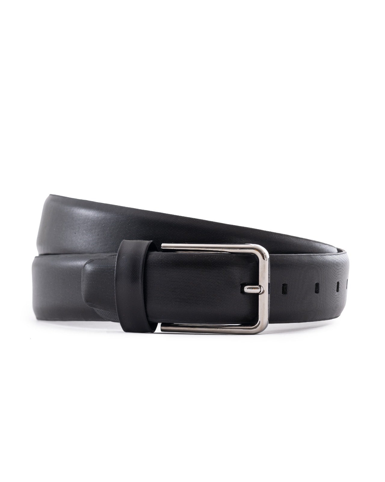 Black Smooth Leather Belt