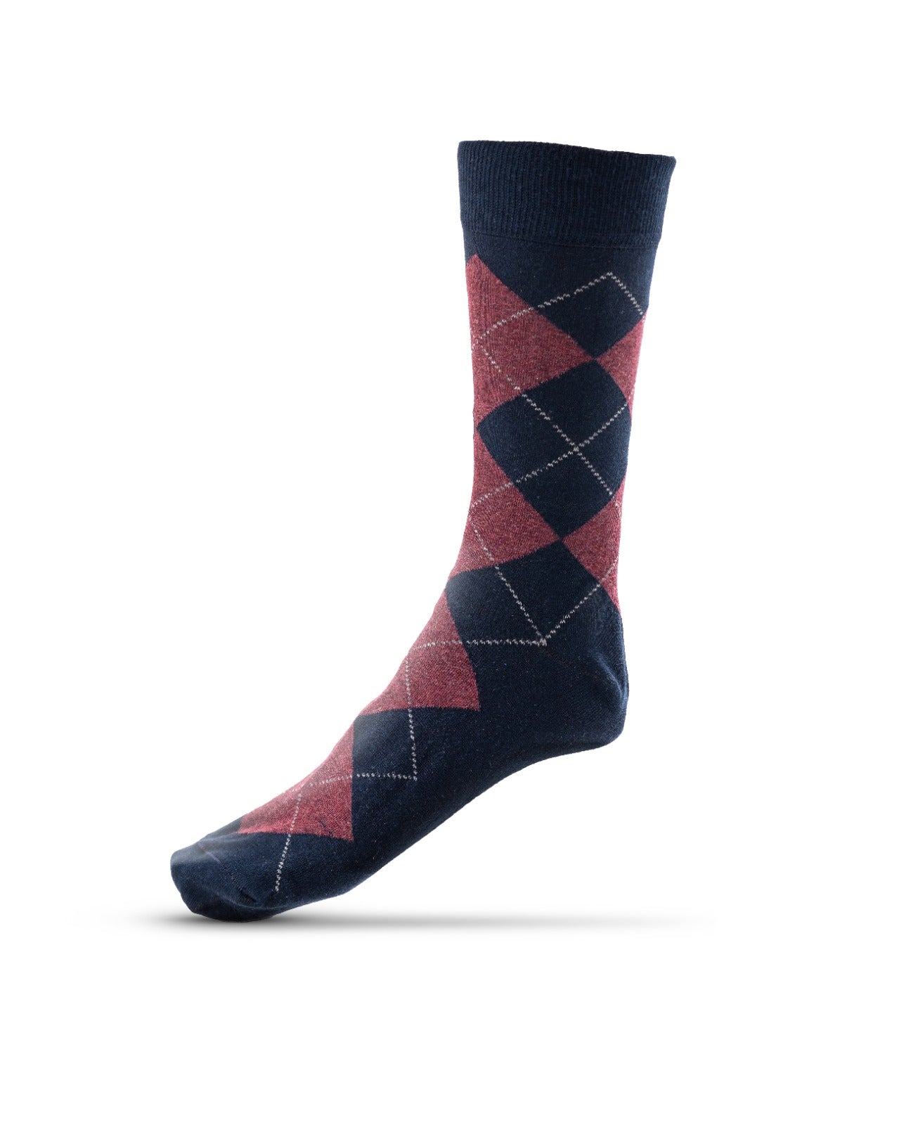 Classic Caro Pattern Socks