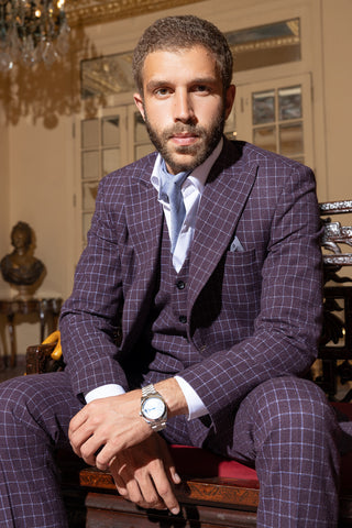 Karo Pattern Italian Suit