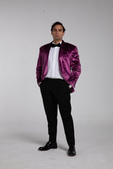 Purple kolchak velvet suit