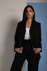 Black suit with vest for women