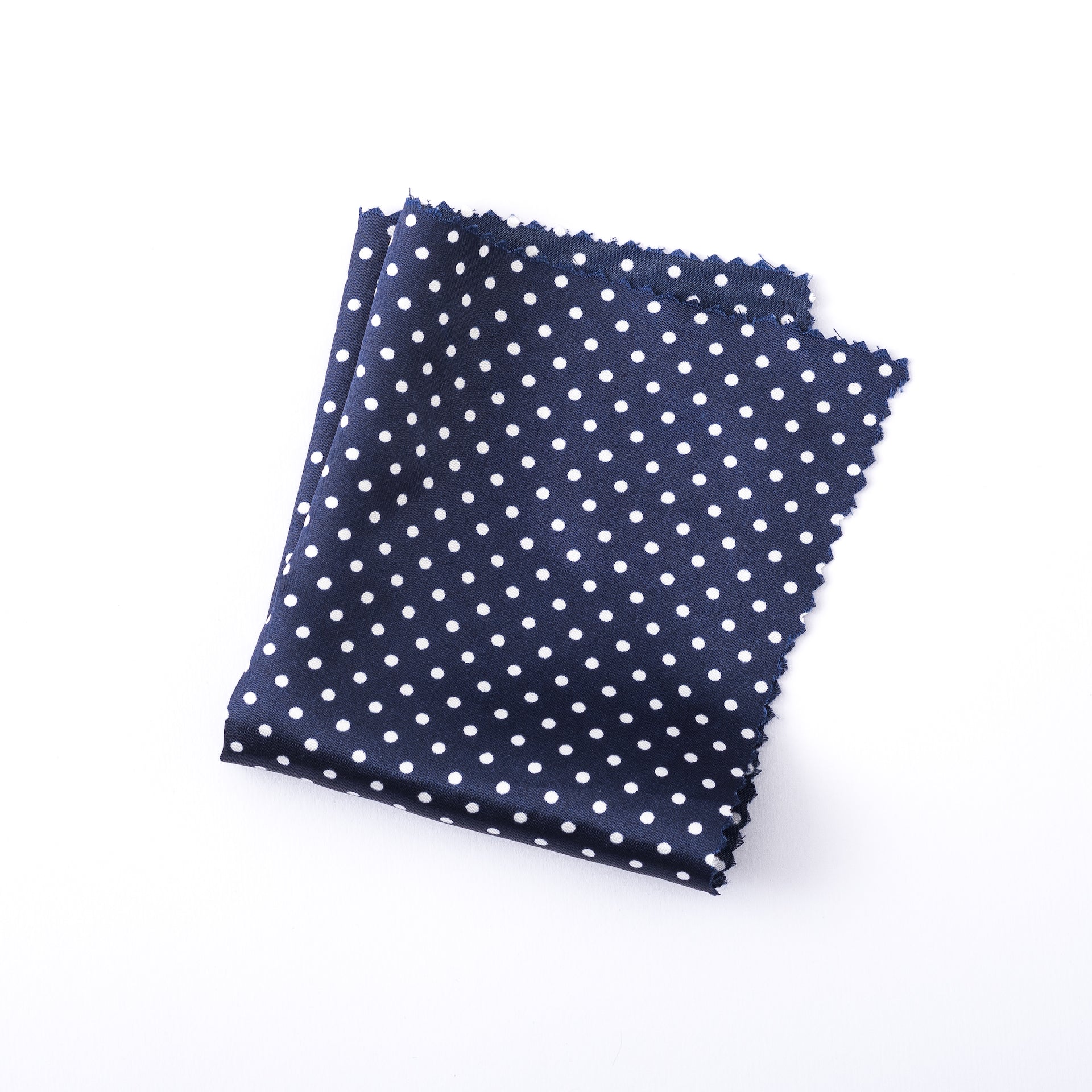 Dark blue pointed pocket square