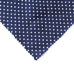 Dark blue pointed pocket square