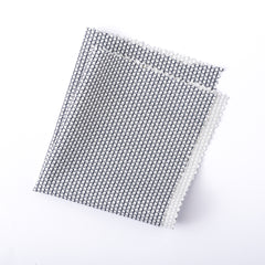 White x Black patterned pocket square