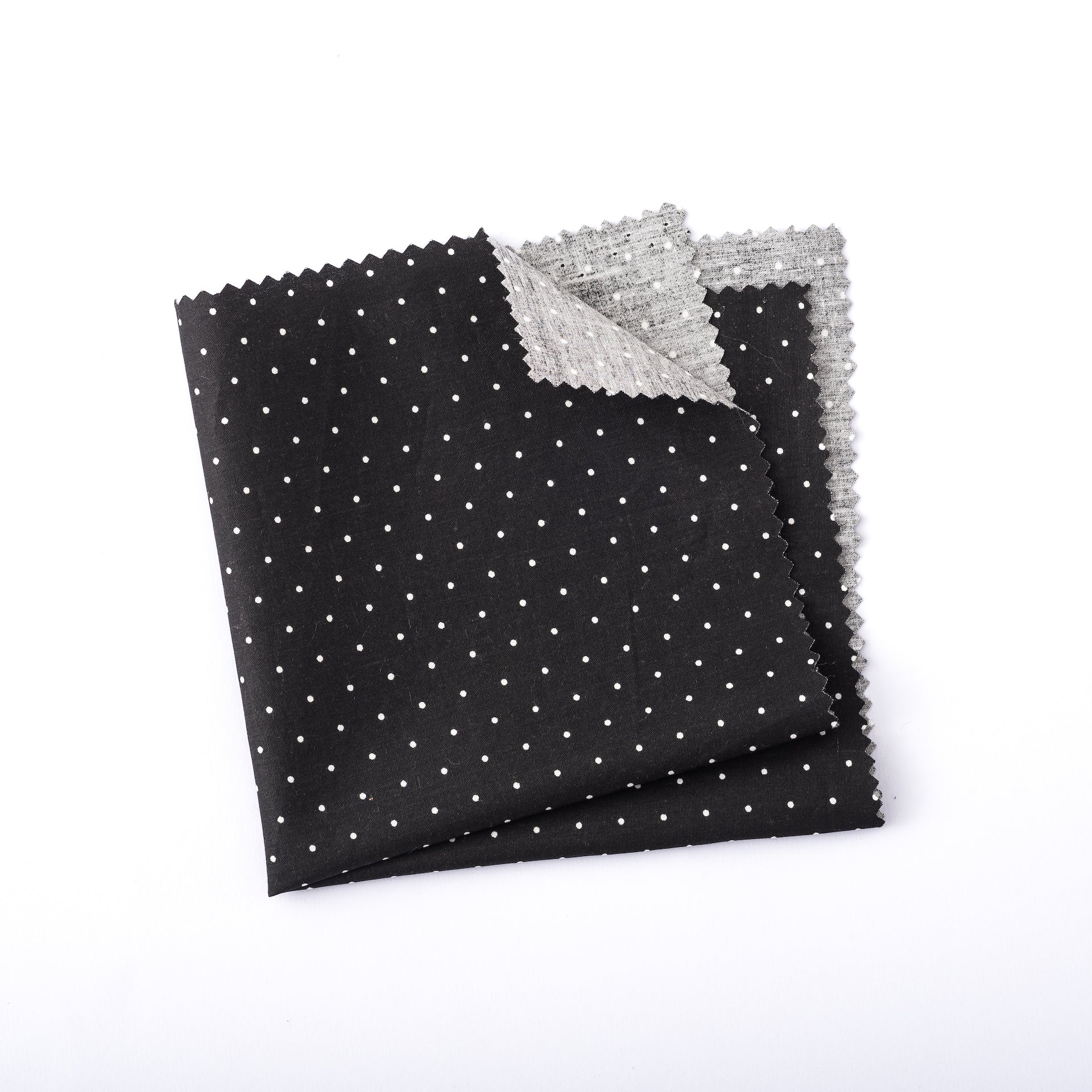 Black pointed pocket square