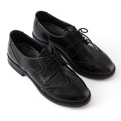 Black oxford shoes
