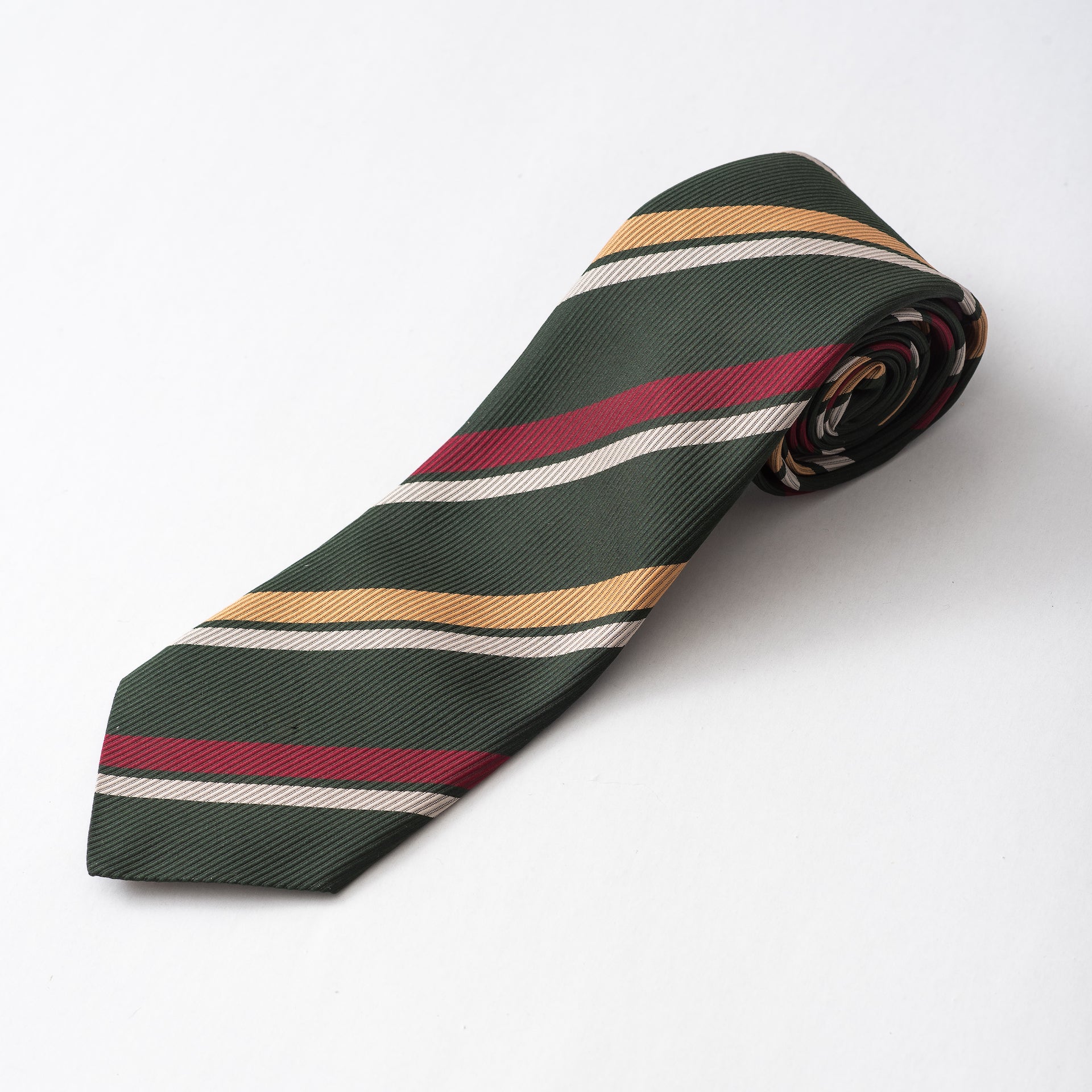 Green striped tie