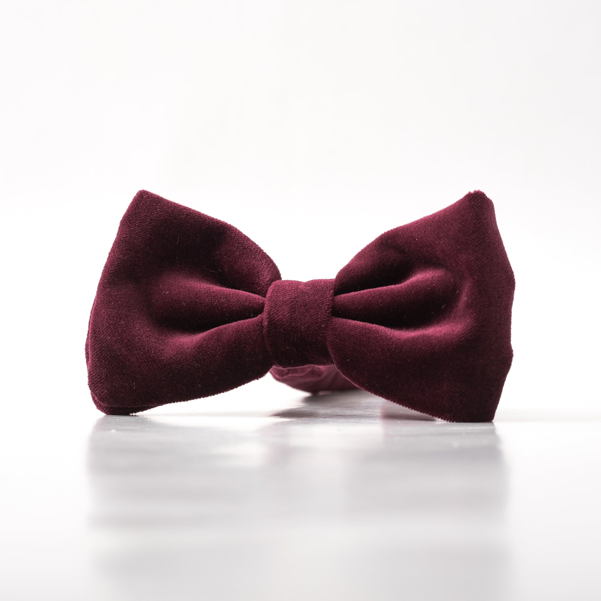 Maroon velvet Bow tie