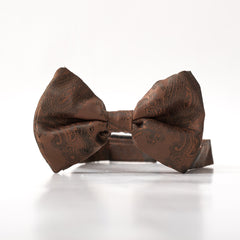 Brown patterned butterfly Bow tie