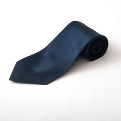 Plain Dark blue tie