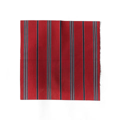 Red striped pocket square