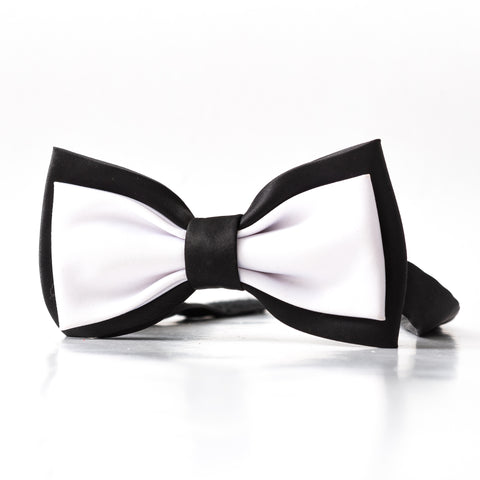 Black x White butterfly Bow tie